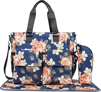 floral nappy bag