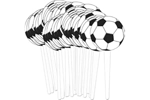 Amscan 400041 Soccer Picks Multicolor, 3", 36ct