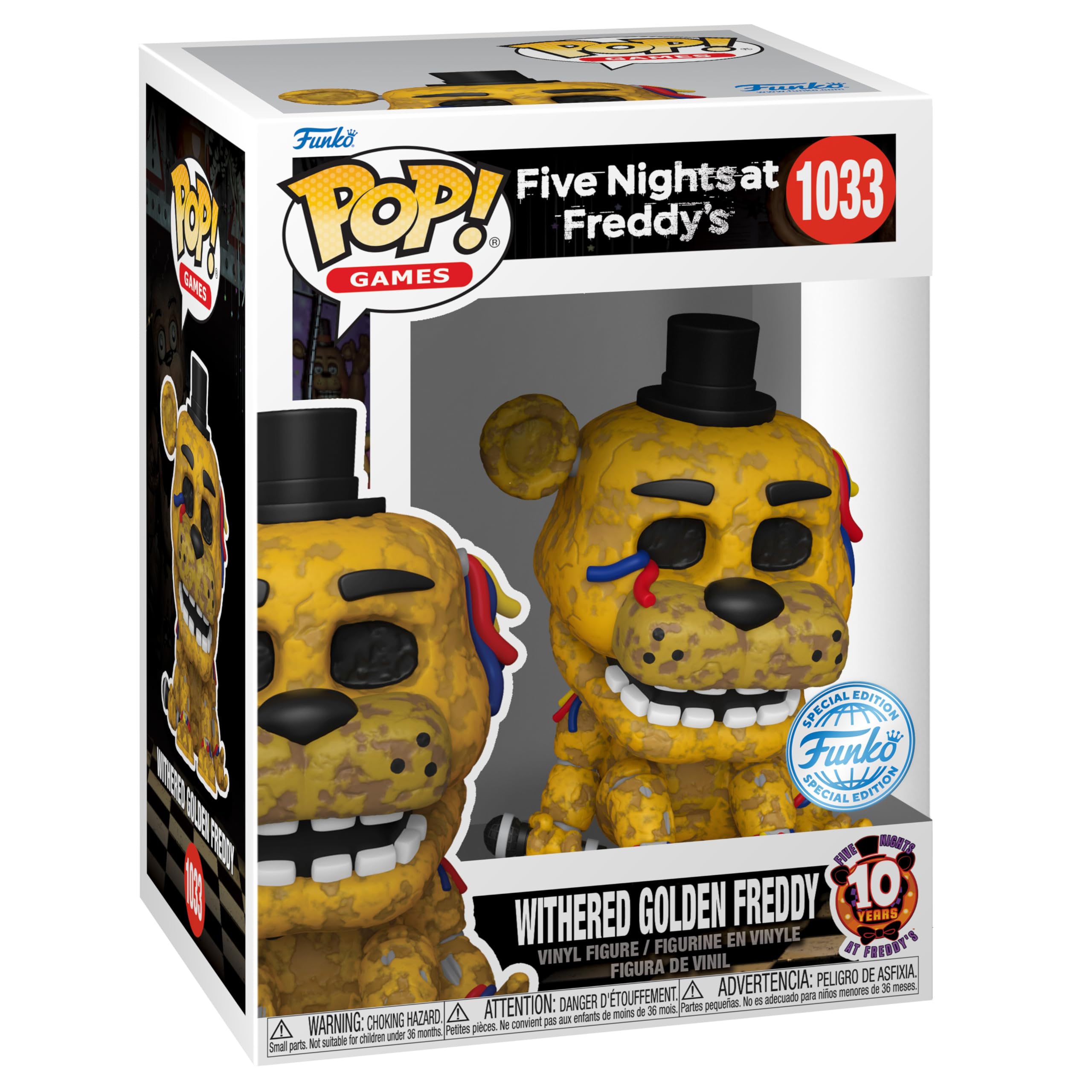 Funko POP! Games: Five Night's at Freddy's (FNAF) - Withered Freddy - Collectable Vinyl Figure - Gift Idea - Official Merchandise - Toys For Kids & Adults - Model Figure for Collectors and Display
