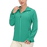 Little Donkey Andy Women's Sun Protection Hoodie Jackets Long Sleeve UPF50+ Shirts Hiking Travel Camp Air Holes Full Zip