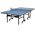 JOOLA Inside Professional MDF Indoor Ping Pong Table with Quick Clamp Table Tennis Net and Post Set - 10 Minute Easy Assembly - Tournament Quality - Foldable with Single Player Playback Mode