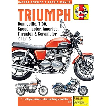 ( 新品未使用 トライアンフ　ボンネビル　ヘインズ整備書　2001から2015 81wTLDy8WpL._AC_UL375_SR375,