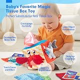 hahaland Baby Tissue Box Toy Montessori Toys 6 Months Textured Tails view 2