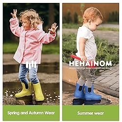 Hehainom Boys Rain Boots Toddler Kids Rain Boots