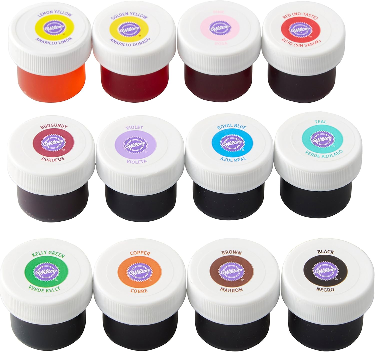 Wilton Icing Colors, 12-Count Gel-Based Food Color: Cake Decorating Kit: Kitchen & Dining
