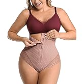 SHAPELLX Shapewear Tummy Control Womens Thong Body Shaper Shaping Waist Slimmer Thong Shapewear Underwear Brown X-Large