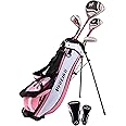 Precise X7 Kids Golf Clubs Set for Ages 3-5, 6-8, 9-12 | Right/Left Hand Girls & Boys Golf Clubs with Lightweight Graphite Shafts, Hybrid & Stand Bag for 3'0" to 5'0" Height