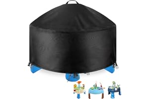 TTQ 420D Oxford Round Kids Water Table Cover Compatible with Little Tikes Spiralin' Seas Water Table,Outdoor Toy Covers for Toddlers Water Tables,Waterproof,Dust Proof,Anti-UV Accessories