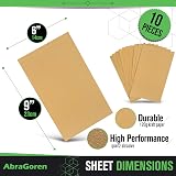 AbraGoren Sandpaper Sheets 10pk Mixed Grit Wood Walls Fine Medium Coarse view 3