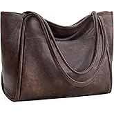 GAEKEAO Tote Bag for Women Work with Zipper Vegan Leather Ladies Travel Shoulder Bags Purses and Handbags Casual Weekender