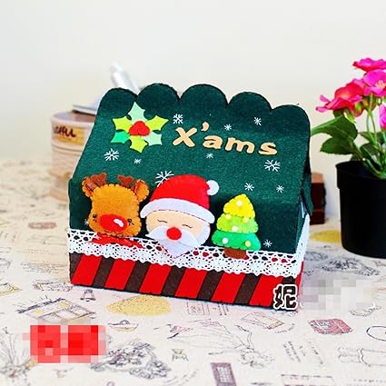 chengyida DIY fieltro feliz Navidad Stlye caja de pañuelos ...