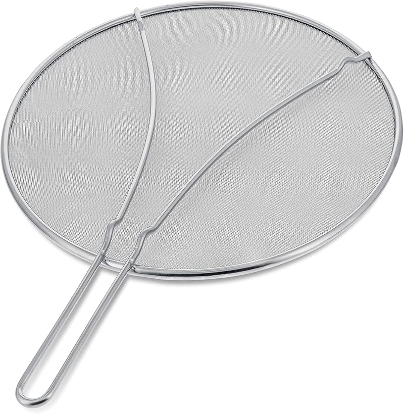 VR7 33cm Metal Splatter Screen Grease Guard Frying Pan Fine Mesh Non-Stick