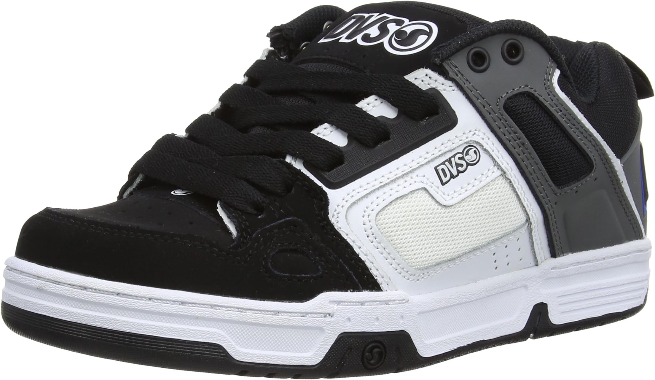 DVS Skate Shoes COMANCHE BLACK/WHITE NUBUCK Size 13
