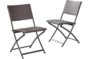 GDFSTUDIO Christopher Knight Home El Paso PE / Iron Dining Chairs, 2-Pcs Set, Multibrown