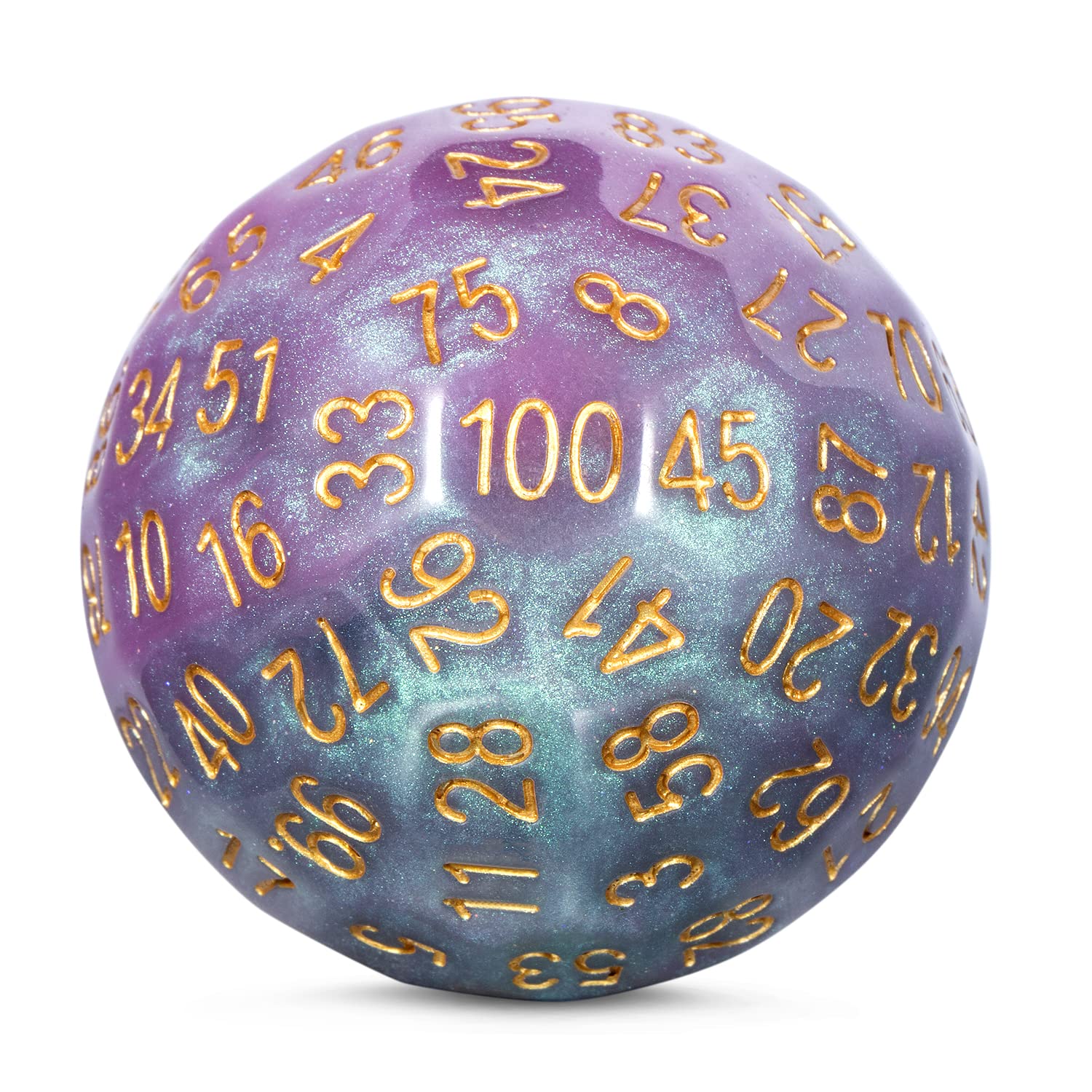 DNDND Mixed Colors Resin D100 Dice 100 Sided Dice with Translucent Organza Bag for DND Dungeon and Dragons โ image 1
