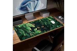 Leather Minimalist Desk Pad, Colorful Art Mouse Pad Large Computer Keyboard Gaming Mousepad Waterproof Desktop Protector & Co