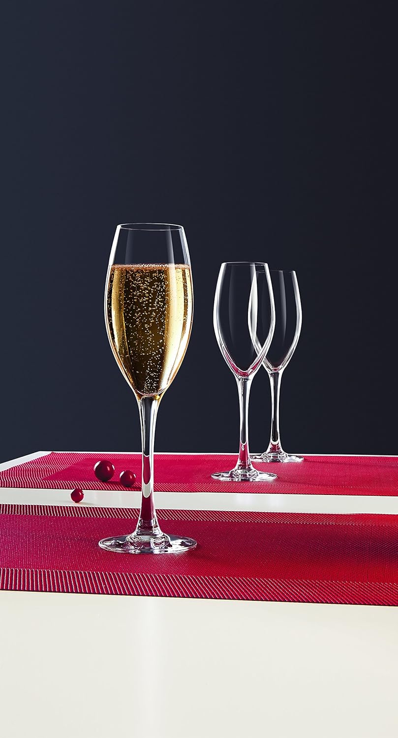 Luminarc Versailles Champagne Flute, 16 cl, Pack of 6 BigaMart