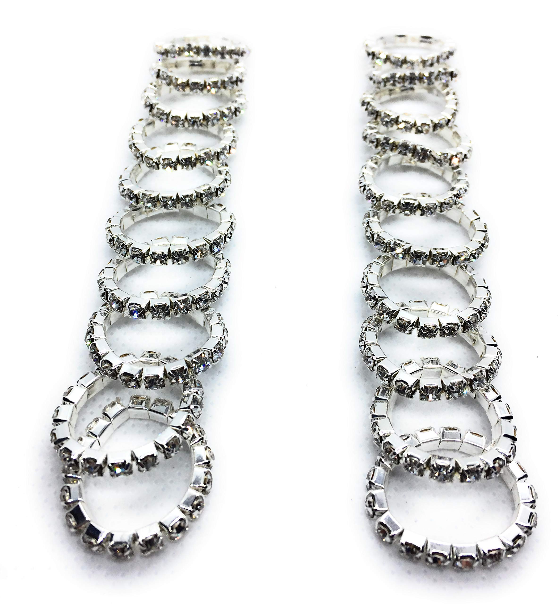 Everything Equine 20 x Premium Single Row Crystal Horse Mane Plaiting Bands