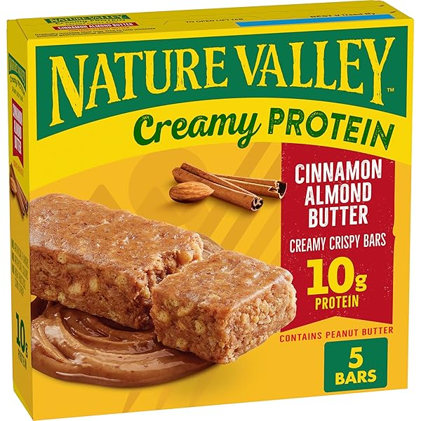 NATURE VALLEY CREAMY PROTEIN BARS, CINNAMON ALMOND BUTTER,...