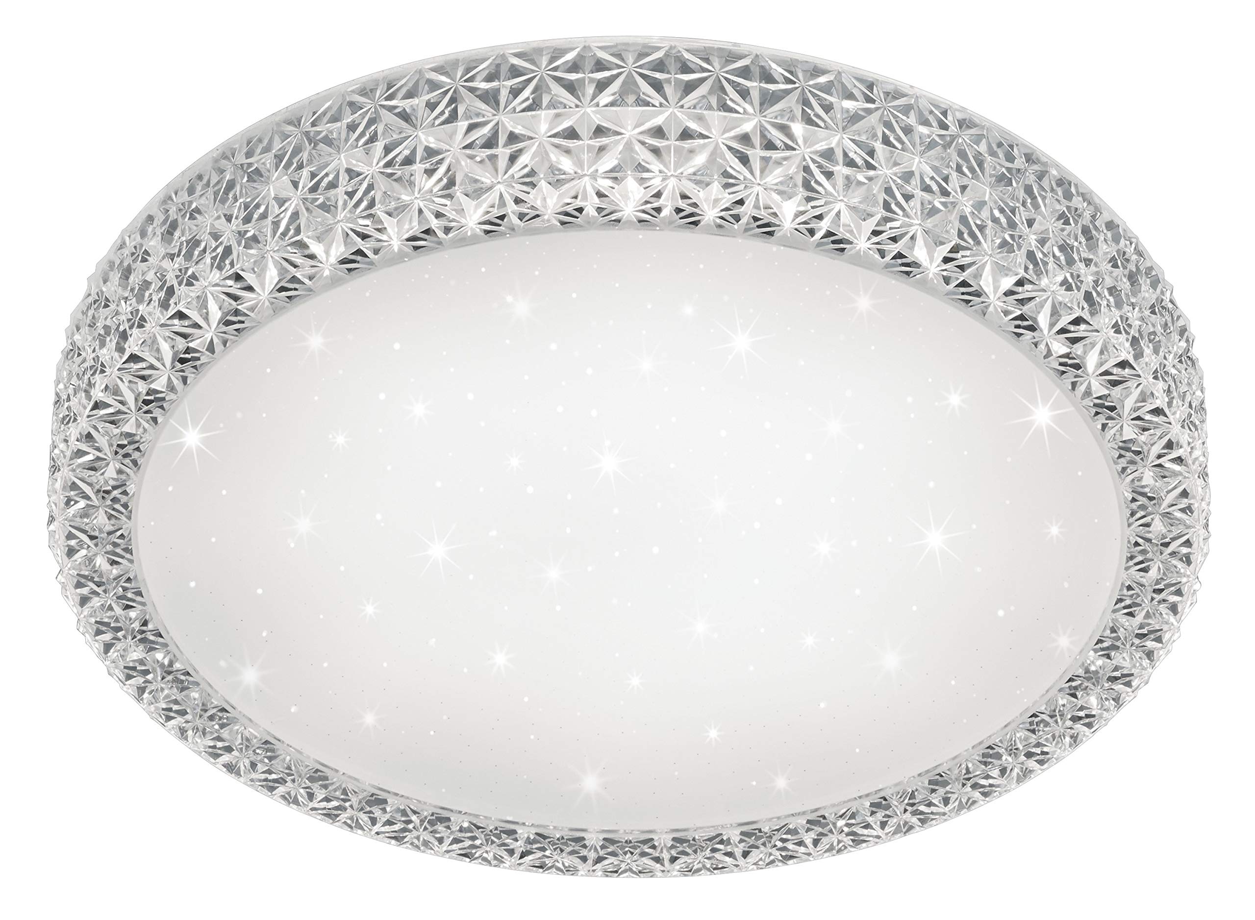 Reality Leuchten Pegasus Ceiling Light, Acrylic, 27 W, White