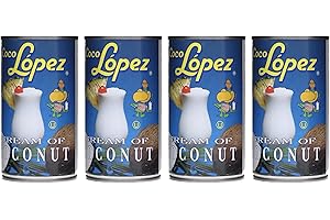 VALUBNDL: Coco Lopez Real Cream of Coconut – 4 Pack – 425g Cans – The Original Piña Colada Mix – Sweetened Coconut Cream for 