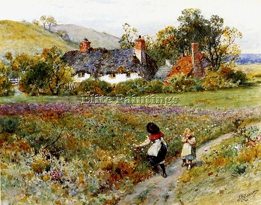 Amazon Com Coleman William Stephen Children Playing Path Cottages