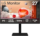 LG 27BA550 27in FHD IPS 100Hz Built-in Power Speakers HDMI DisplayPort D-Sub