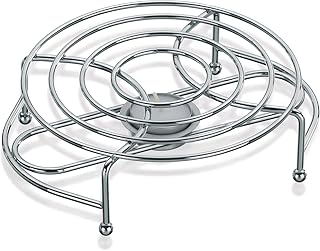 Kela 17600 Stövchen, 1 Teelichthalter, Verchromtes Metall, Globul