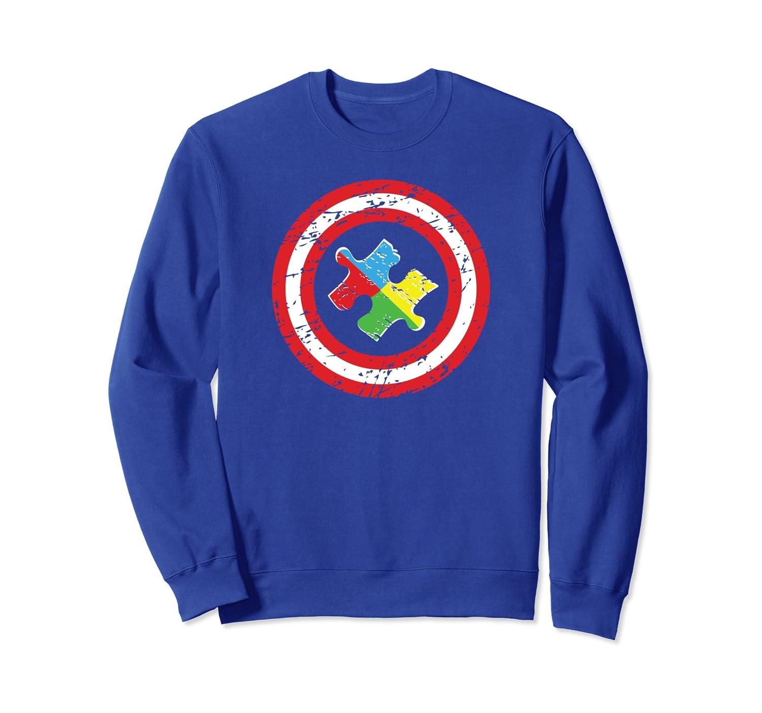 Autism Awareness Superhero Sweatshirt for Kids Dads Moms-anz