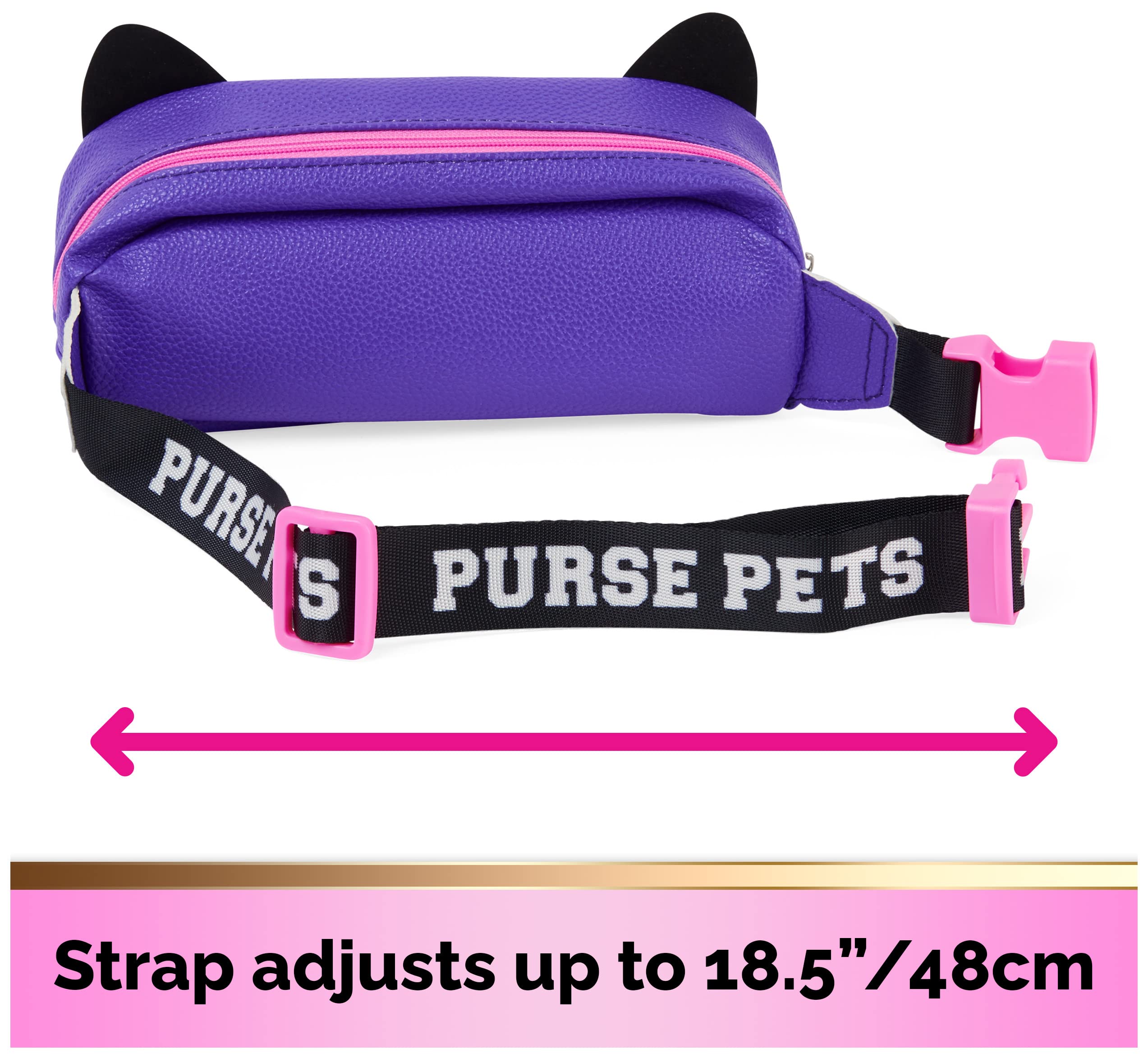Purse Pets, Savannah Spotlight Belt Bag, Interactive Pet Toy & Fanny Pack Crossbody Purse, Over 30 Sounds & Light Effects, Girls Bag & Tween Gifts