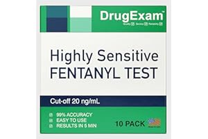 DRUGEXAM 10 Pack - FYN Strips for Rapid Detection, Urinary Drug Testing, One-Step Quick Results, Easy-Read Urine Drug Test Strips.