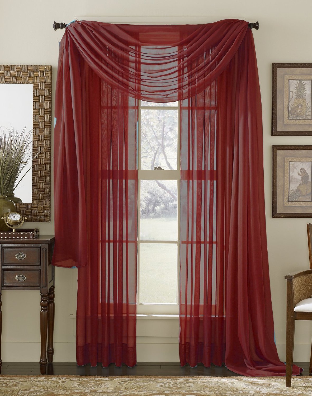 Best burgandy curtains for living room