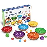 Learning Resources Birds in a Nest Sorting Set, Fine Motor Set, Color Sorting Set for Toddlers, 36 Pieces, Ages 3+