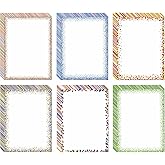 Thicker Colorful Stationery Paper, Aesthetic Paper 8.5 x 11", 48 Sheets, 6 Styles, Double Sided, Pretty Paper, Decorative Scrapbook Paper, Printer Friendly for Invitations (A - F)