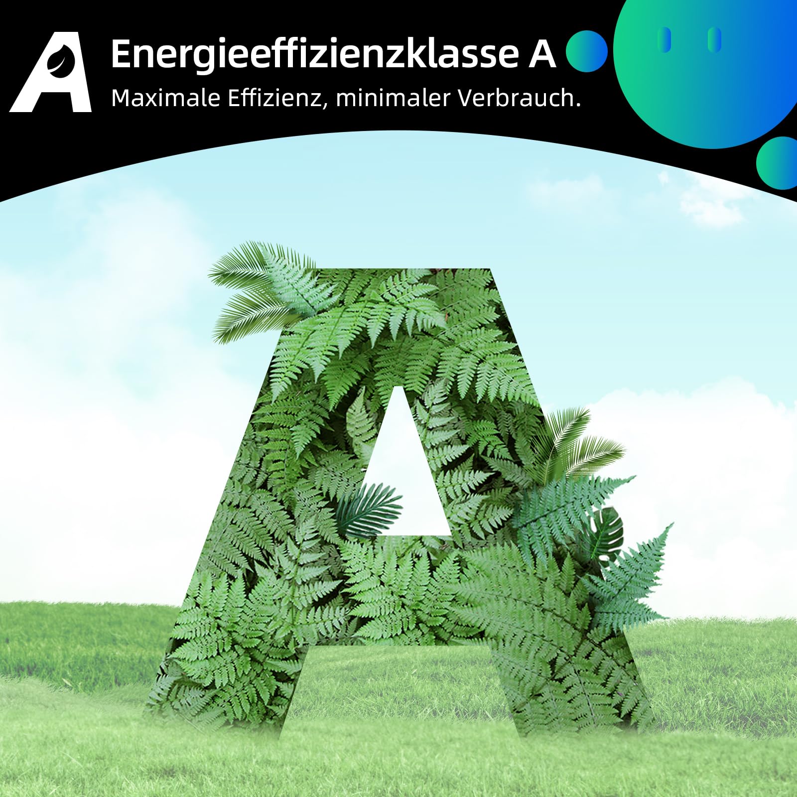 CHiQ Waschmaschine 7kg, InverterMotor, EEK A| 60x46,5x84cm, Große Tür| Eco, Speed Wash, Auto Clean, Kindersicherung|1200 U/Min, Washer Grau, CW07123863AX 5