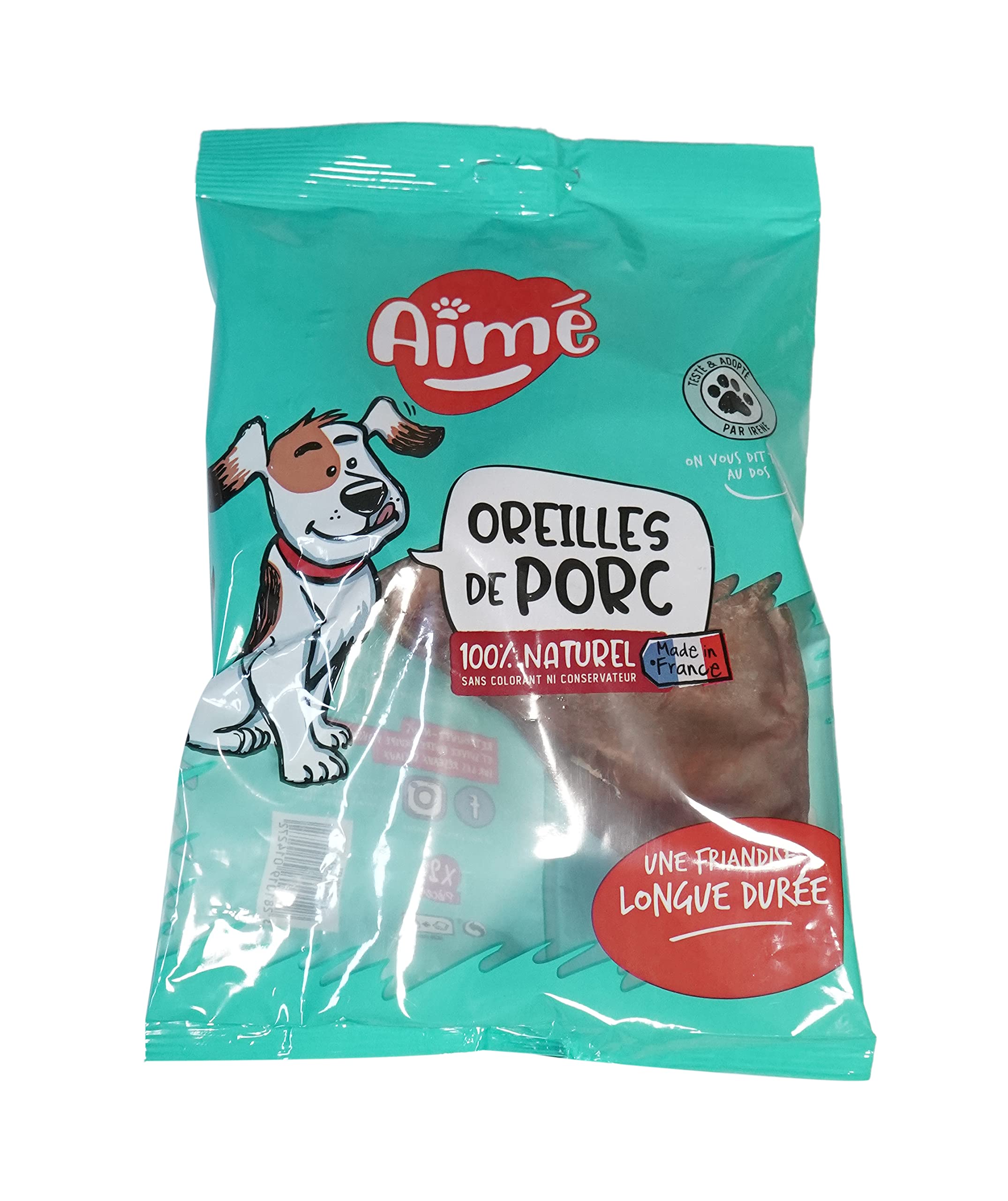 Aimé Pig Ear Treat for Dog, 0.0707 kg
