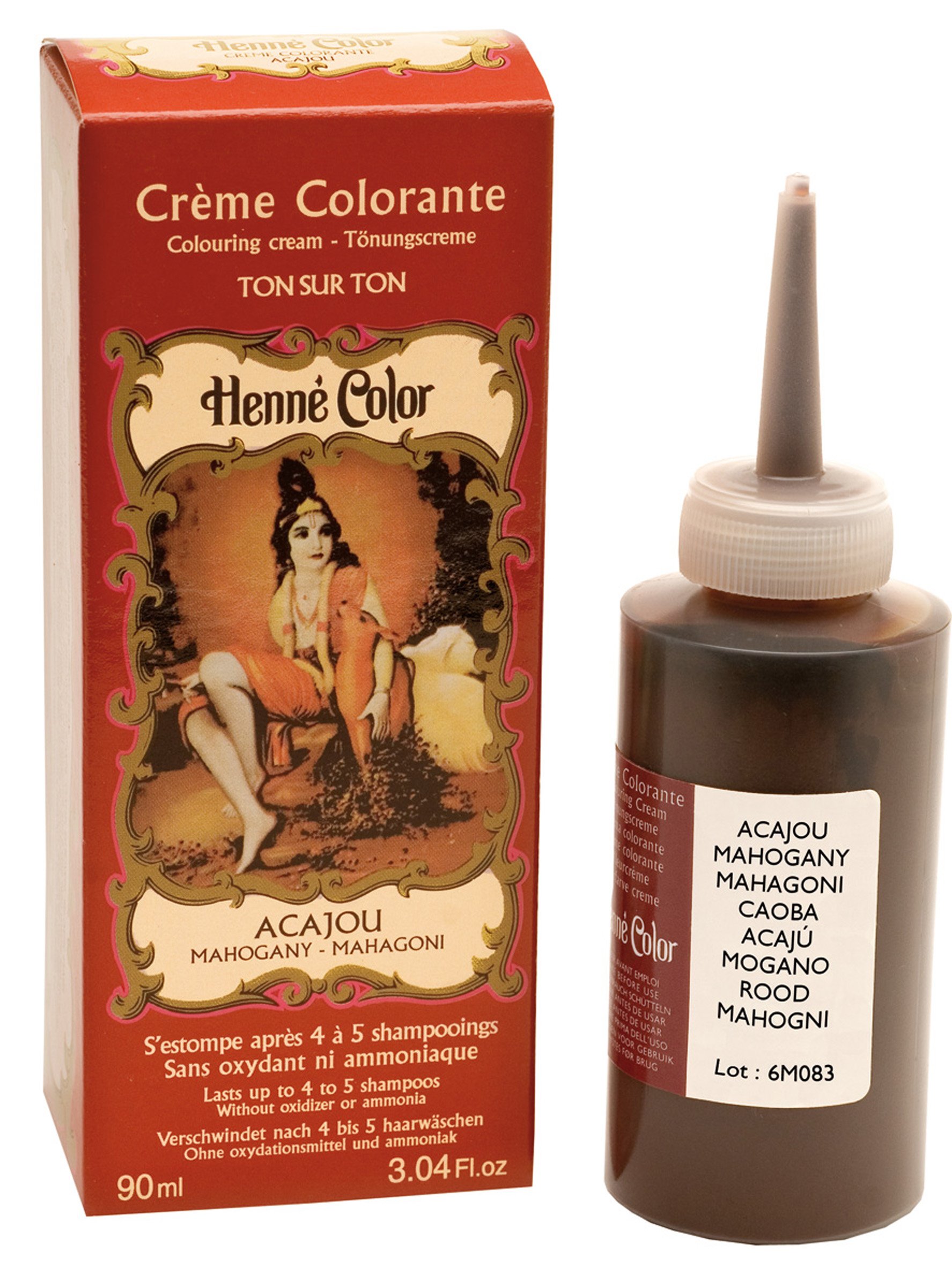 Henne Color Mahogany Henna Hair Colouring Cream 90 ml