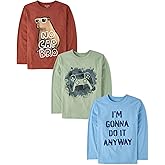 The Children's Place Boys Gamer Long Sleeve Graphic T-Shirts,multipacks