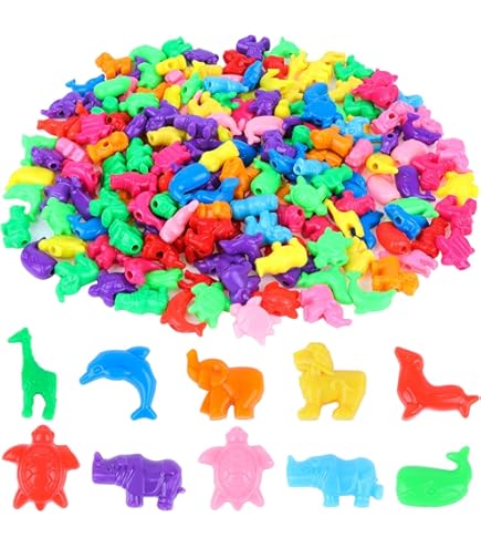 BeadTin Neon Bright Multi Pet Parade Pony Beads (2oz