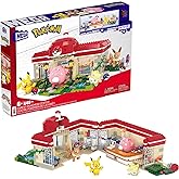 MEGA Pokémon Building Toys Set Forest Pokémon Center with 648 Pieces, 4 Poseable Characters, for Kids
