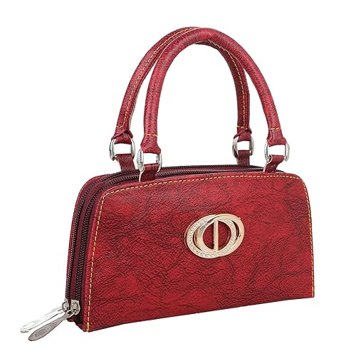 Fillincart Stylish Women Red Colour Artificial leather Clutch(CLUTCH-ETC-032-C)