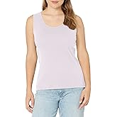 Hanes Women's Shirts, Women’s Mini-Ribbed Cotton Tank Tops, Women’s Sleeveless T-Shirts, Women’s Tanks
