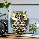 Leekung Owl Statue for Home Decor Accents,Owl Decor for Modern Bathroom Bookshelf Bedroom Mantle Living Room Home Office TV Stand Shelf Boho Decorations,Retro Decor Small Bird Items Gift for Women