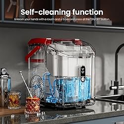 Kismile Nugget Ice Makers Countertop, Portable