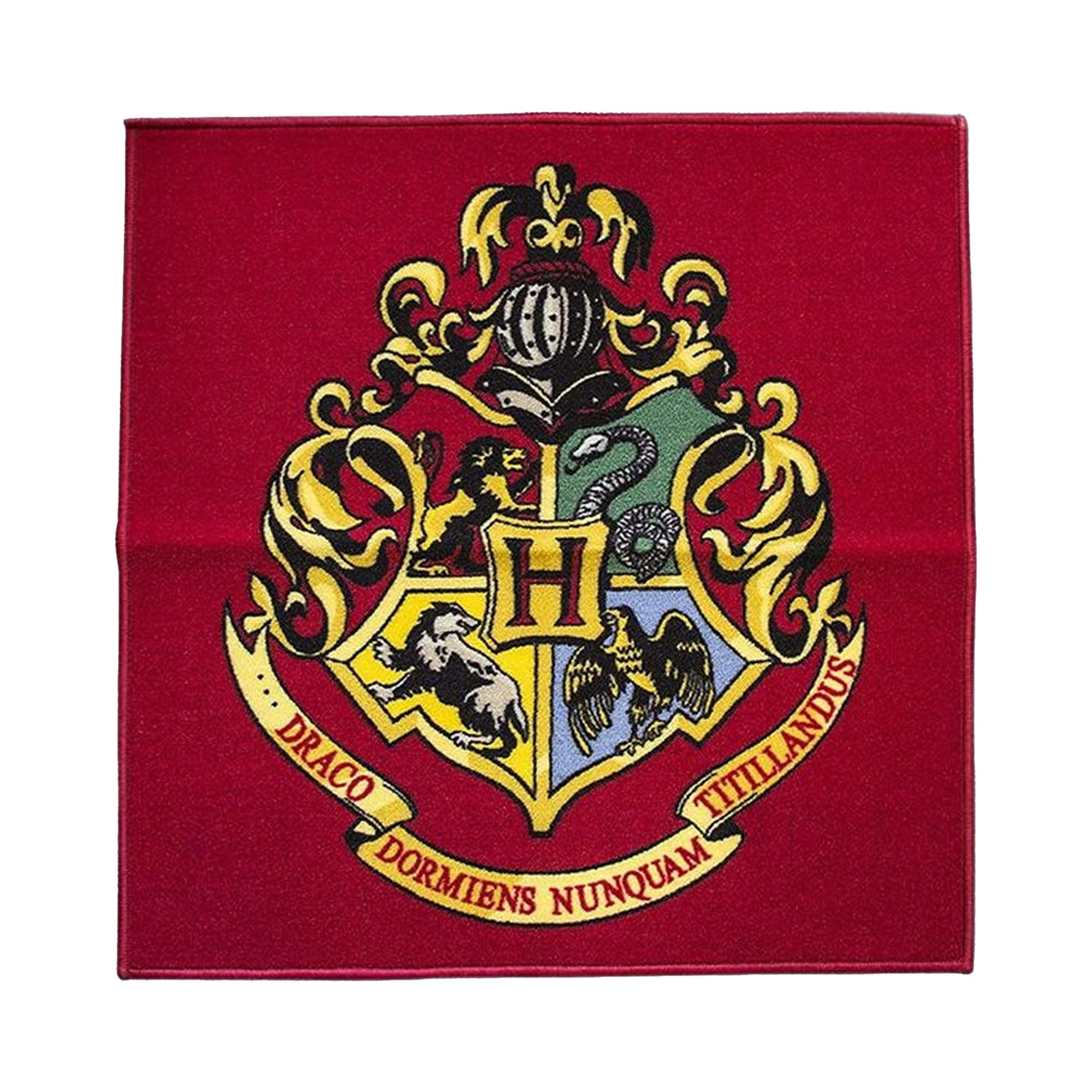 Harry Potter Hogwarts 'Emblem' Square Rug Bedroom Floor Mat