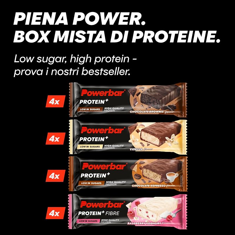 - Protein Plus - Low Sugar Multiflavour Box - 16x35g - Barretta proteica con fibre