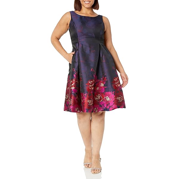 Amazon.com: Adrianna Papell Women's Floral Jacquard Dress, Teal Multi, 10 :  Clothing, Shoes & Jewelry