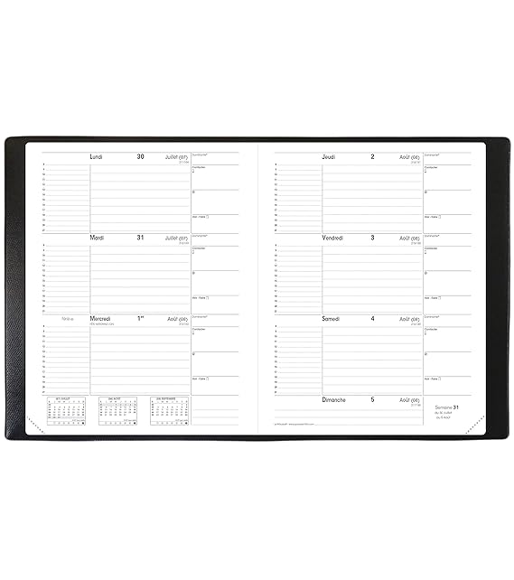 Quo Vadis Impala Le Principal Agenda Scolaire Semainier 18x24cm Noir Année 2019 2020 - 