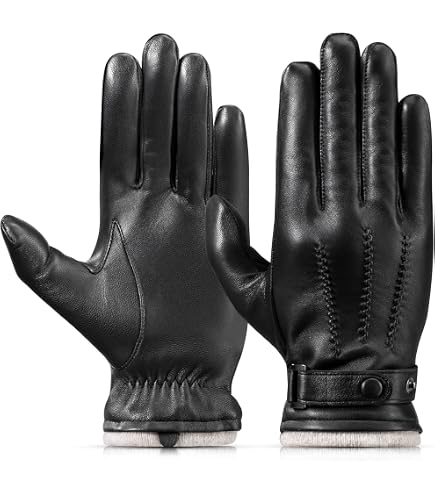 black & white fancy dress Vittorio Farina Unisex Black Fourchette Dress Gloves with Snap Button: XL