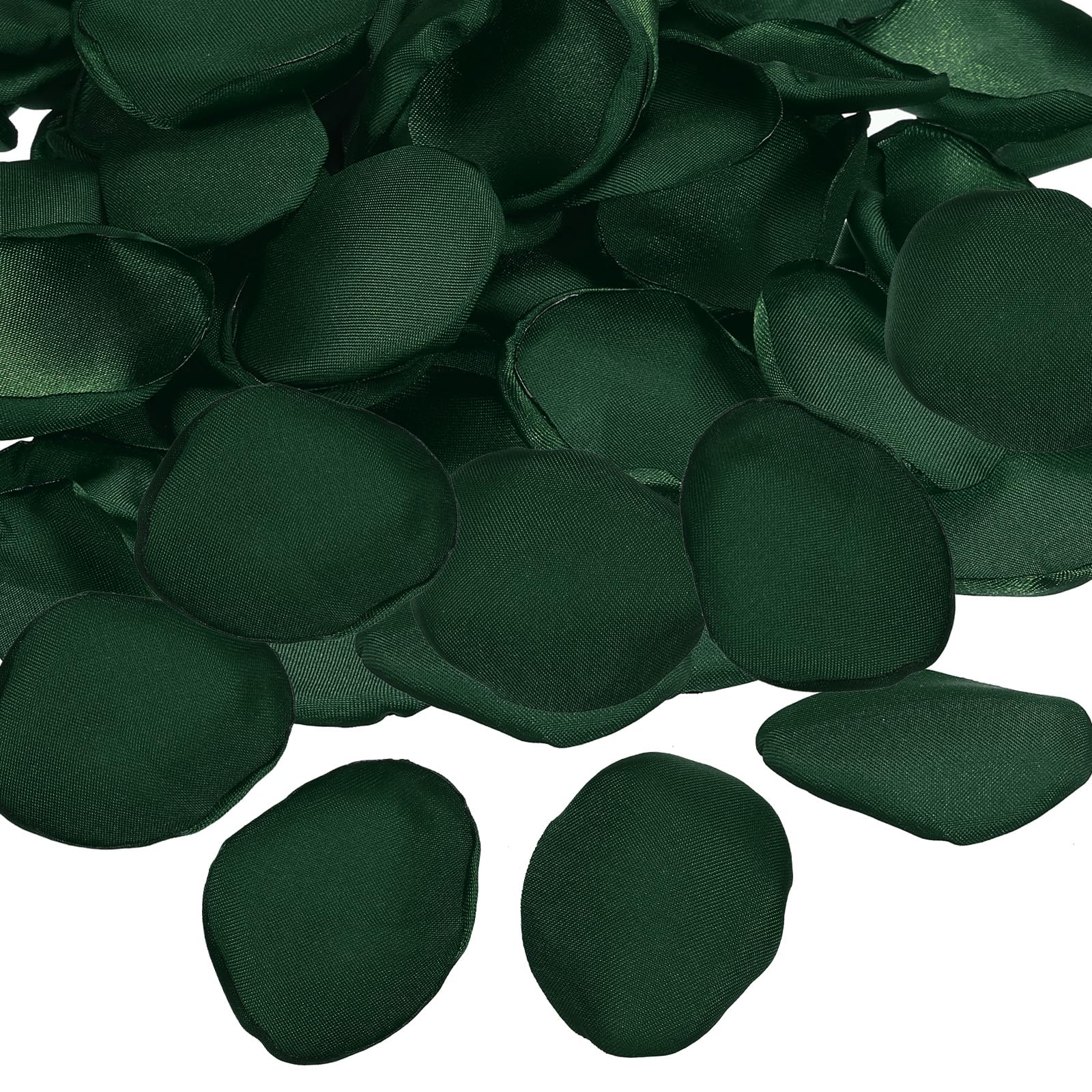 PATIKIL Silk Rose Petals, 300 Pcs Artificial Flower Petals for Wedding Decorations, Romantic Night, Aisle Scatter Petals, Dark Green